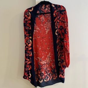 Anthroplogie Red Kimono, onesize fits all